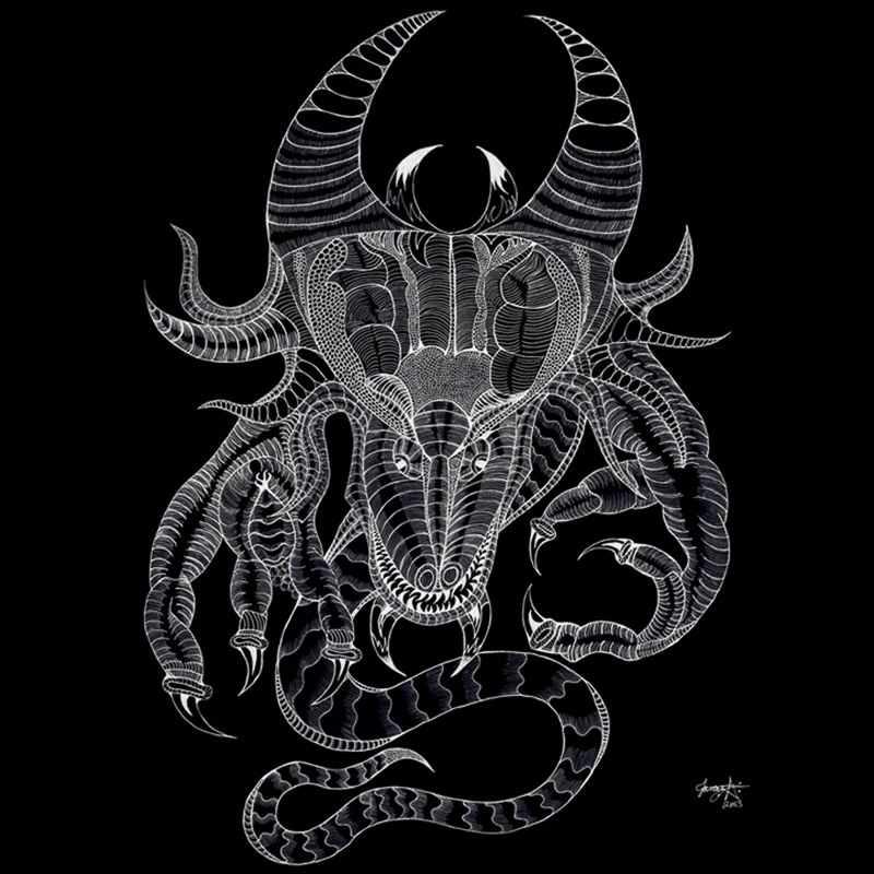 Dragon Black drawing.