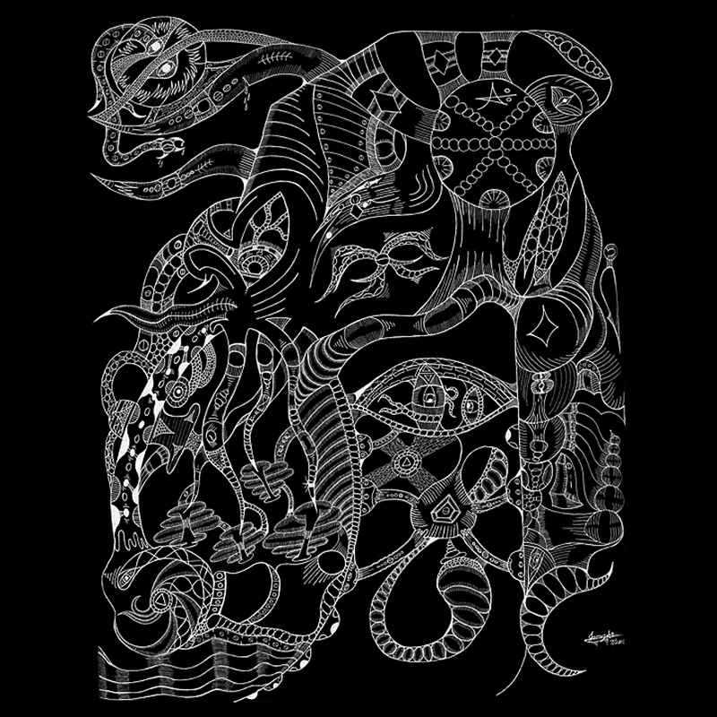 Inpherux 23 Black drawing.