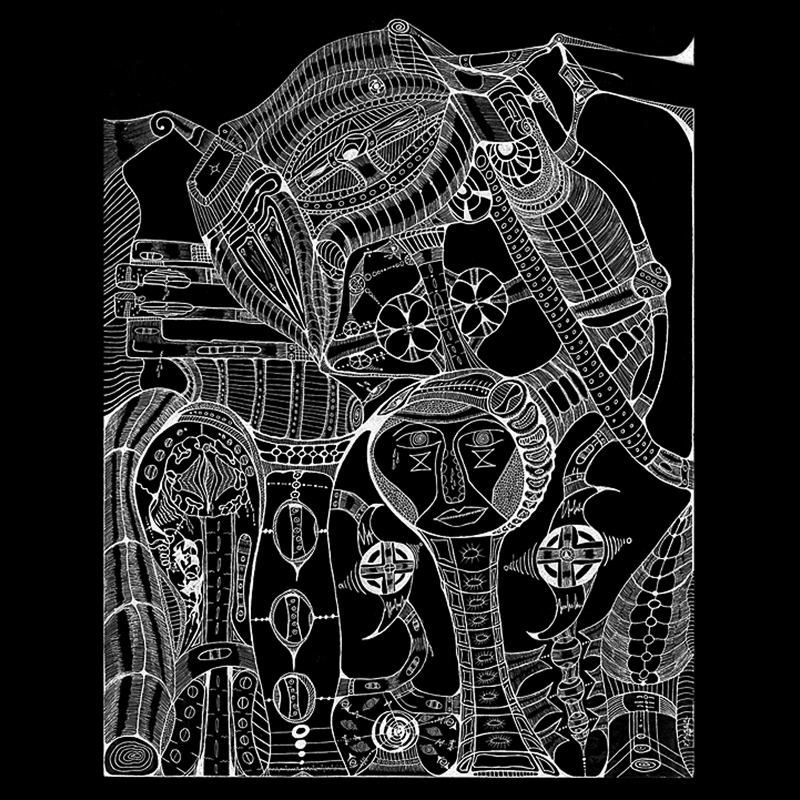 Xenoxian Black drawing.